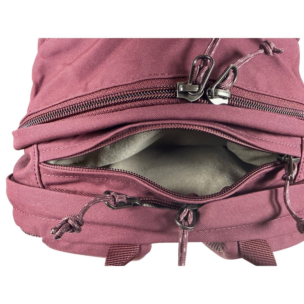 Fjallraven Raven 28L Backpack Övik F23345 Burgundy Port Laptop Ready 10 Pockets - Picture 8 of 12